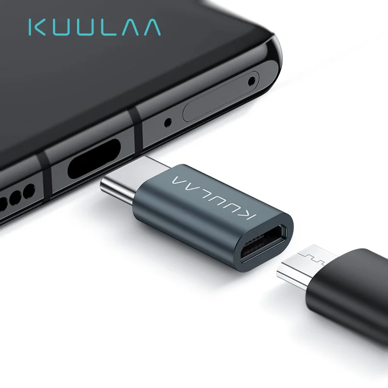 KUULAA USB C адаптер типа OTG C на кабель зарядного устройства микро-usb конвертер для Macbook Pro samsung Galaxy S10 S9 huawei type-C USB OTG