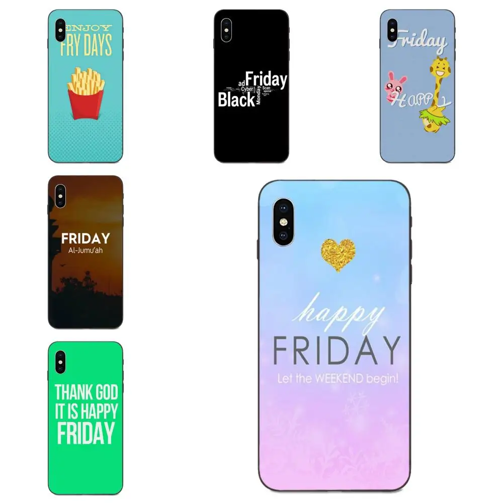 Черный кавычки письмо пятницу рисунок ТПУ для Galaxy A10S A20S A2 Core A30S A40S A50S A70S A90 5G M10 M30S M40