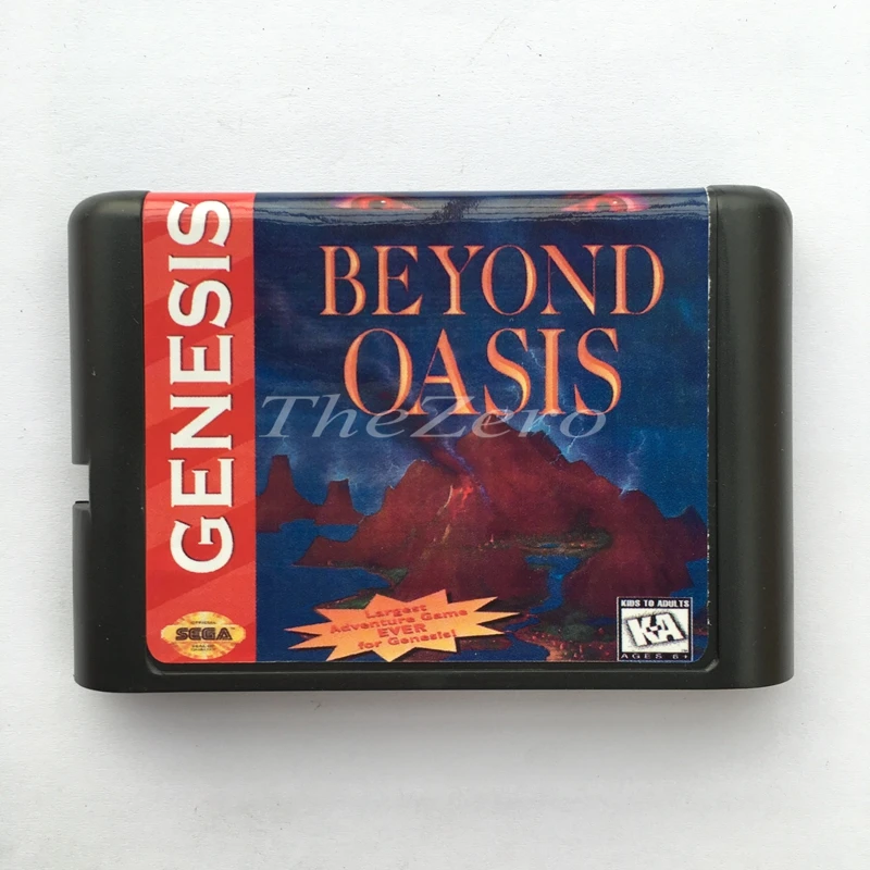 Beyond Oasis ЕС/японский оболочка для 16 бит карточная игра Genesis Системы Sega игры Mega Drive |
