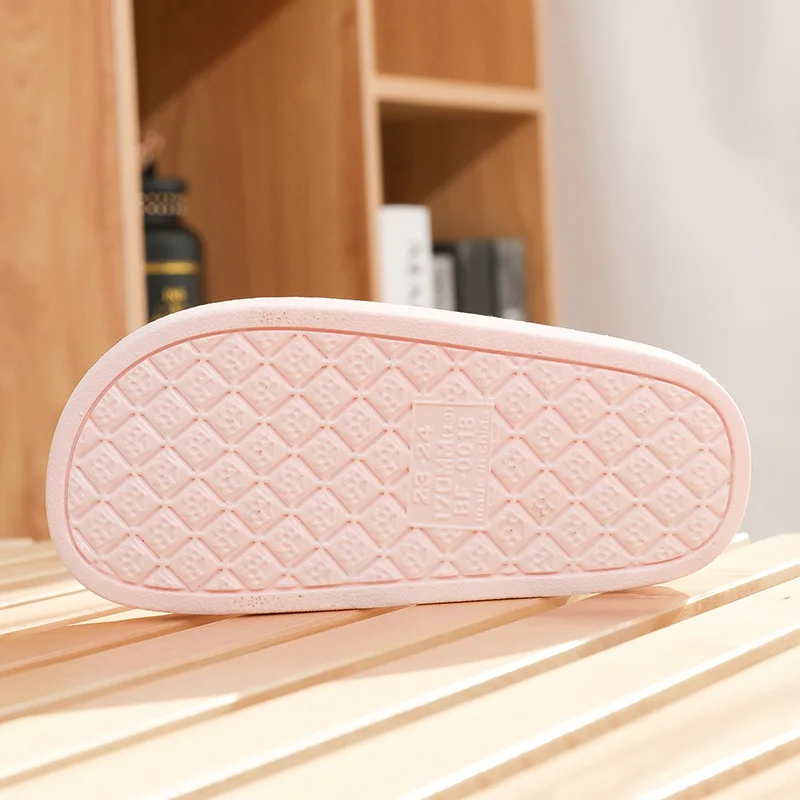 

2021 Lovely Women Slippers Sandals Slides Cartoon Cat's Ear Summer Antiskid Interior Bathroom Lovers Soft Bottom Household Cute