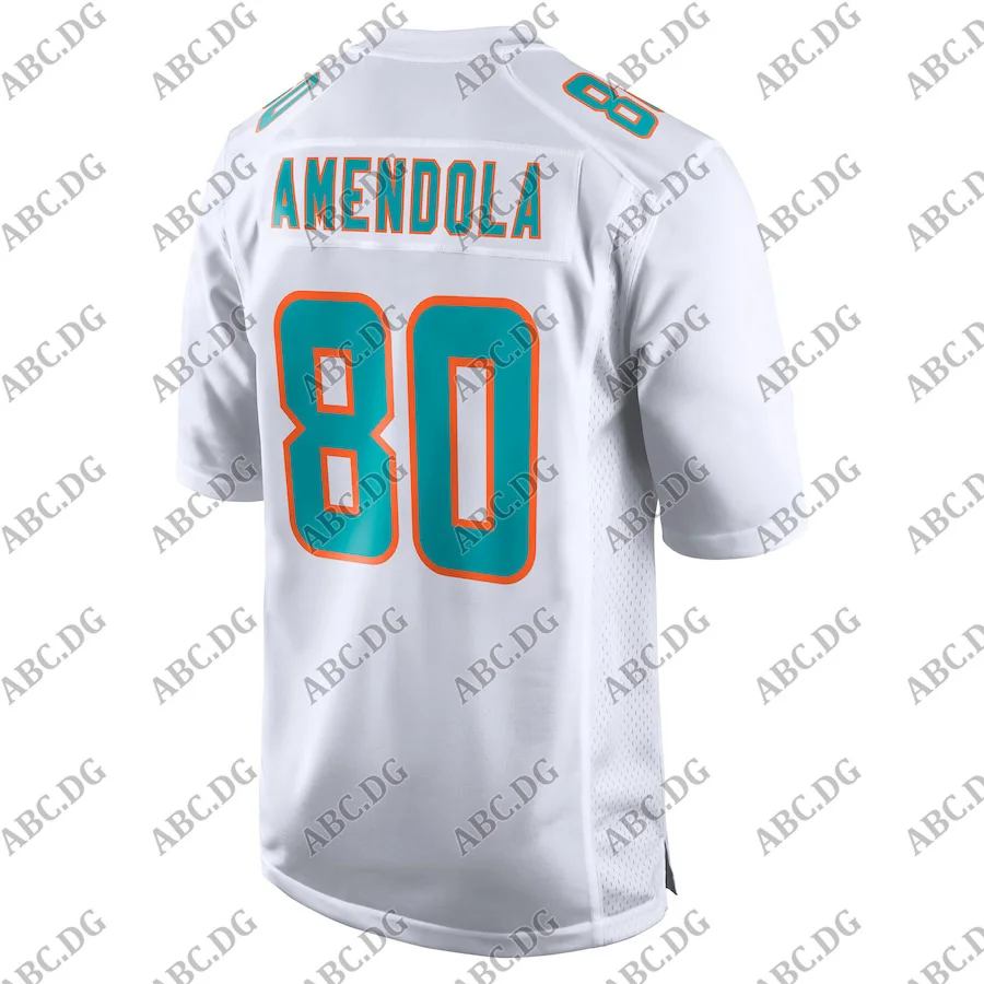 

Customized Stitch American Football Jersey Men Women Kid Youth Miami Danny Amendola White New Game Jersey
