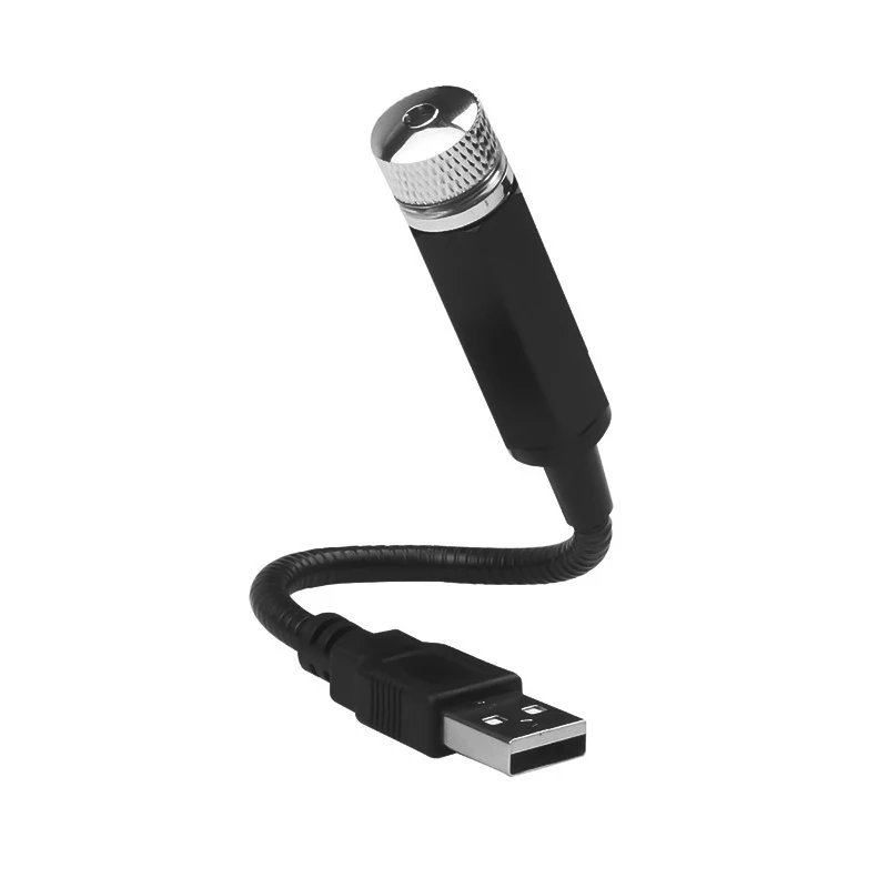 Автомобильный потолочный светильник со звездой и USB романтическая