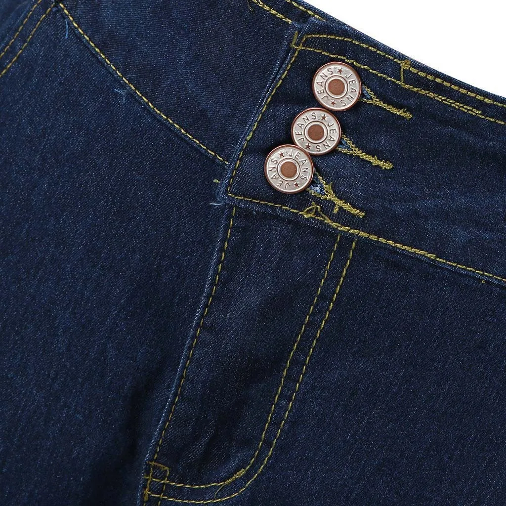 2020 High Waist Women Pants Plus Size Jeans Denim Elastics Vintage Blue Washed Skinny Woman Feminino#J3 | Женская одежда