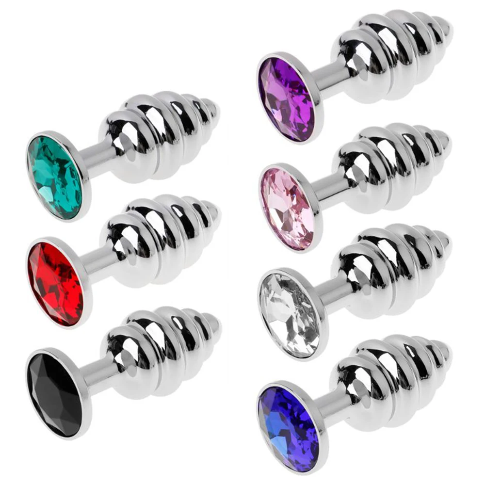 Анальная пробка с бусинами из нержавеющей стали стимуляция анальной пробки