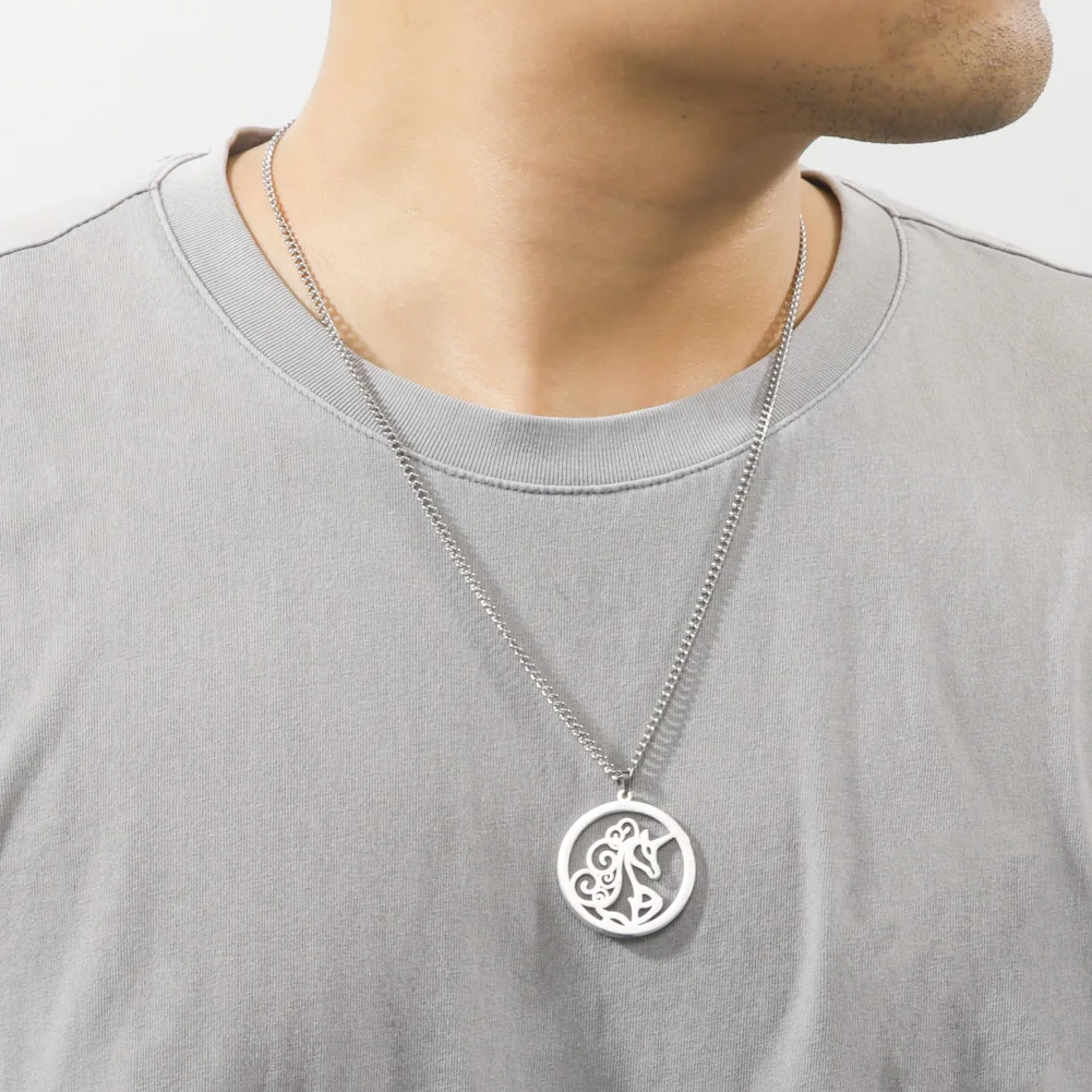 My Shape Романтическое ожерелье в виде единорога для мужчин и женщин Крутое из