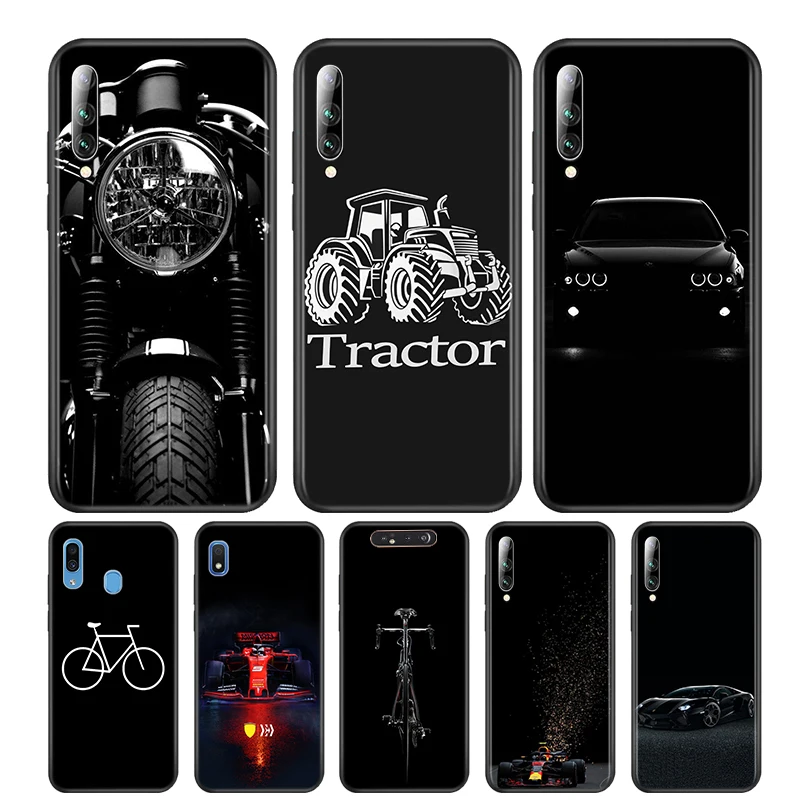 Motorcycle Cars Man For Samsung Galaxy A90 A80 A70 A70S A60 A50 A40 A30 A30S A20S A20E A2Core A10 A10E A10S Phone Case