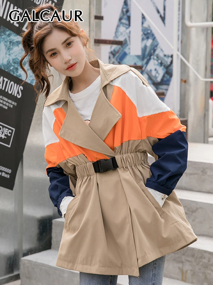

GALCAUR Streetwear Casual Slim Solid Cut Out Pu Leather For Women Long Sleeve Asymmetrical Hem Jackets Female 2021 Autumn Style