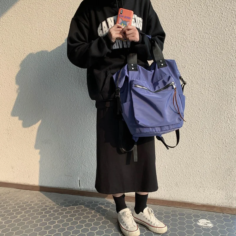 Нейлоновый рюкзак для женщин повседневные женские сумки книг девушек школьный
