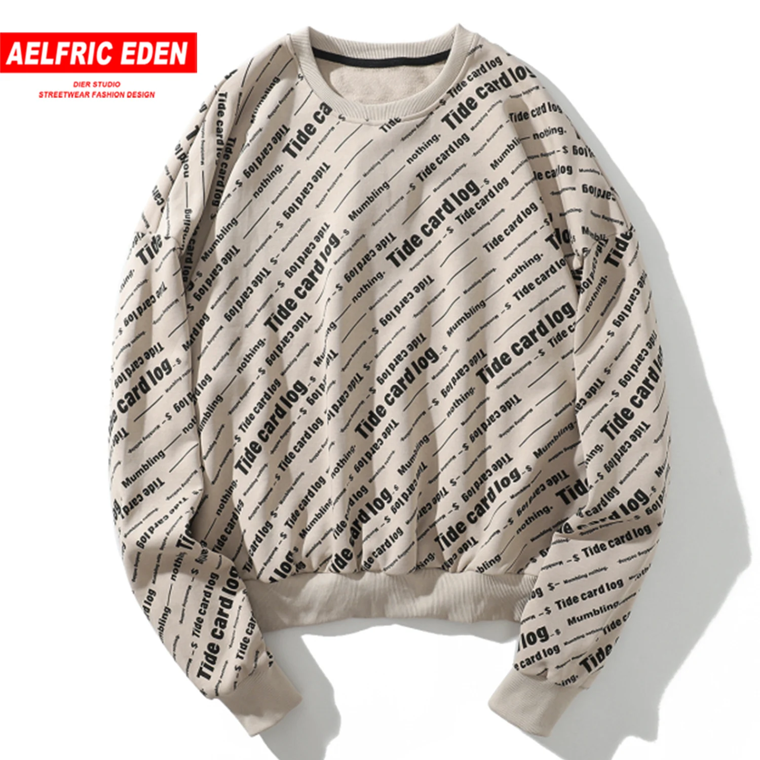 Aelfric Eden модная уличная одежда толстовки с буквенным принтом мужские осень 2019
