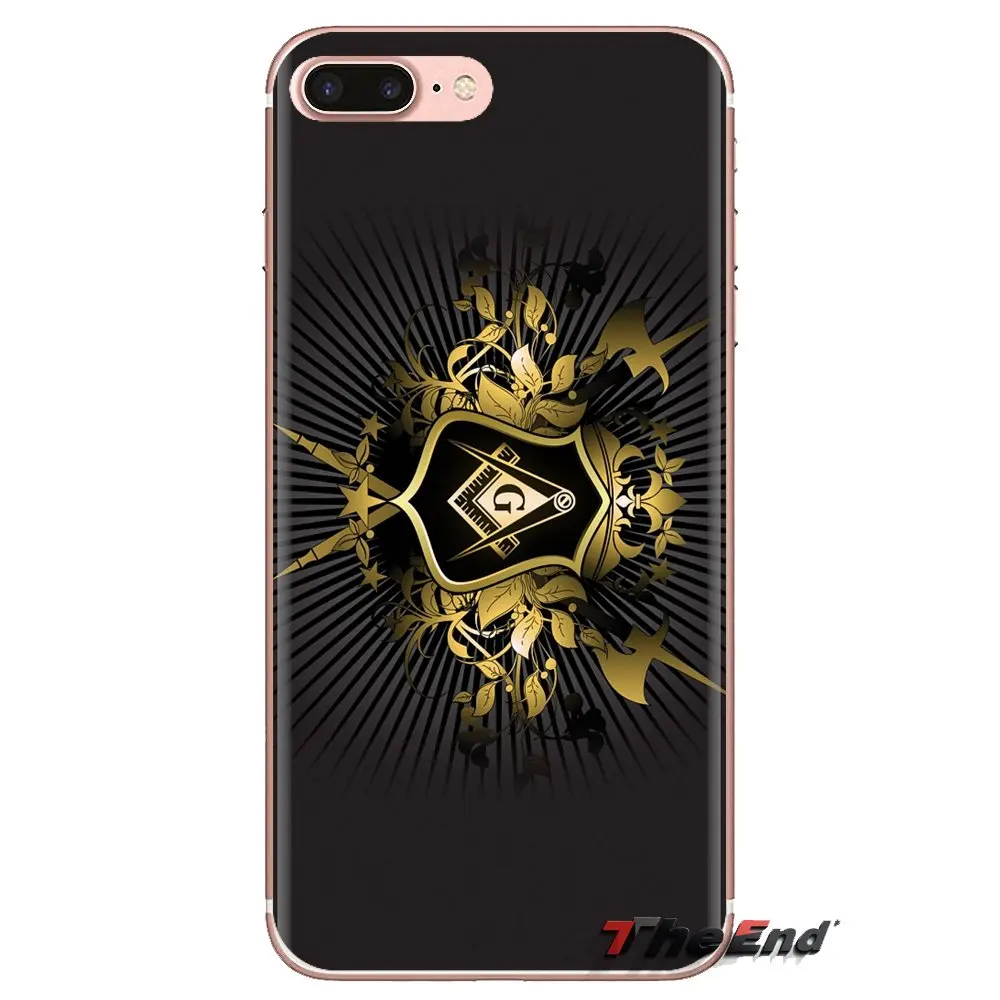 Бесплатная принимаются масонская ложа мягкие прозрачные чехлы для Samsung Galaxy A3 A5 A7