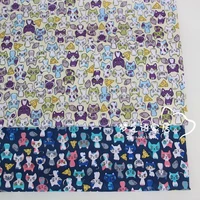 160cm50cm korean cartoon cat baby kids cotton fabric printed cloth sewing quilting bedding apparel dress patchwork fabric