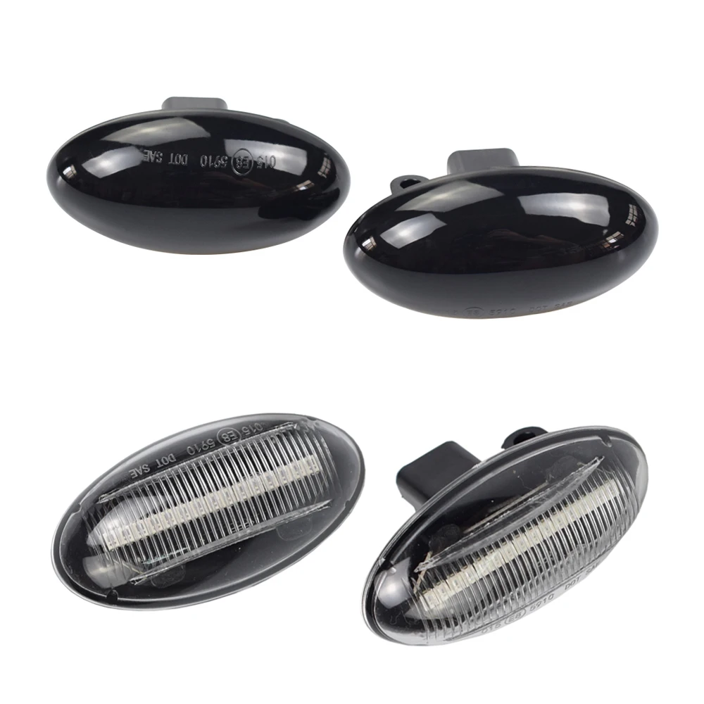 Динамический мигающий светодиодный боковой указатель поворота светильник Peugeot