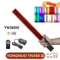 yongnuo yn360 iii yn360iii pro handheld led video light touch adjusting bi colo 3200k 5500k rgb color with remote control