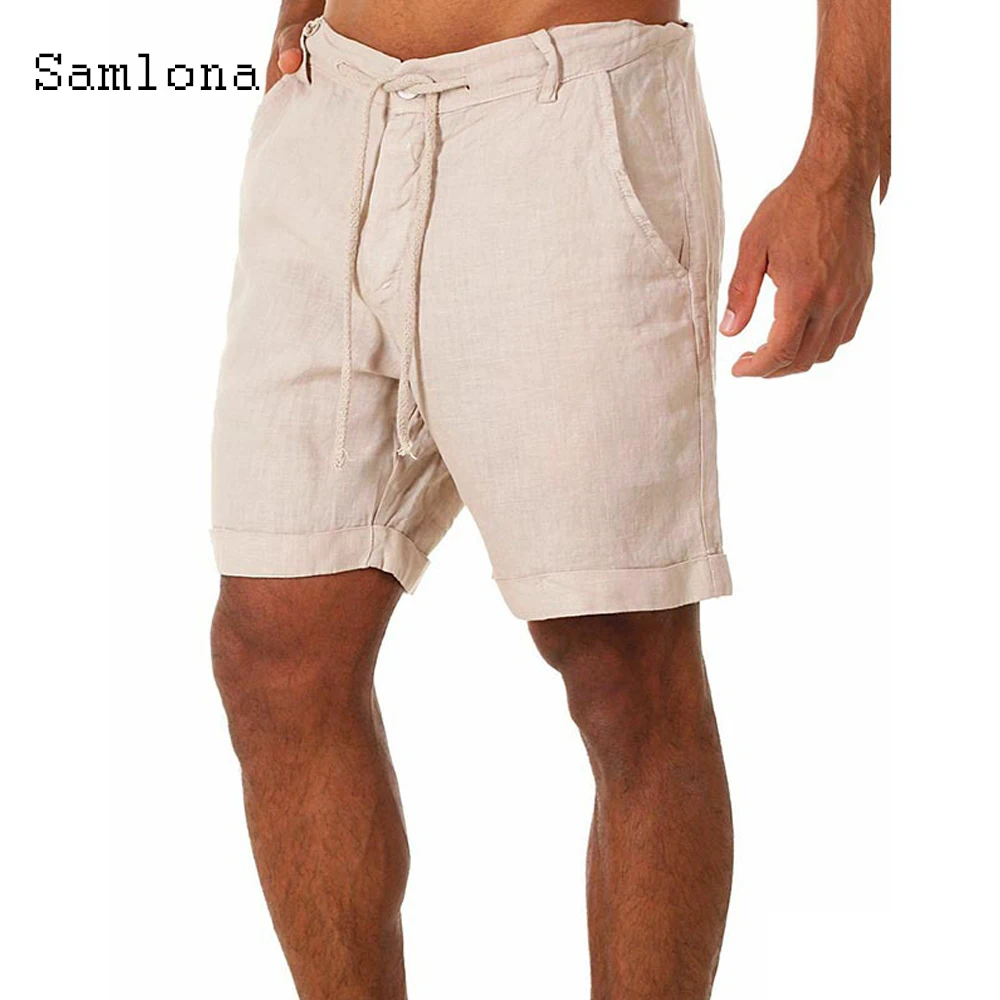 

2021 Stylish simplicity Men Casual Shorts White Blue Fashion Short Pants Men Straight All-match Classic Simple Leisure Shorts