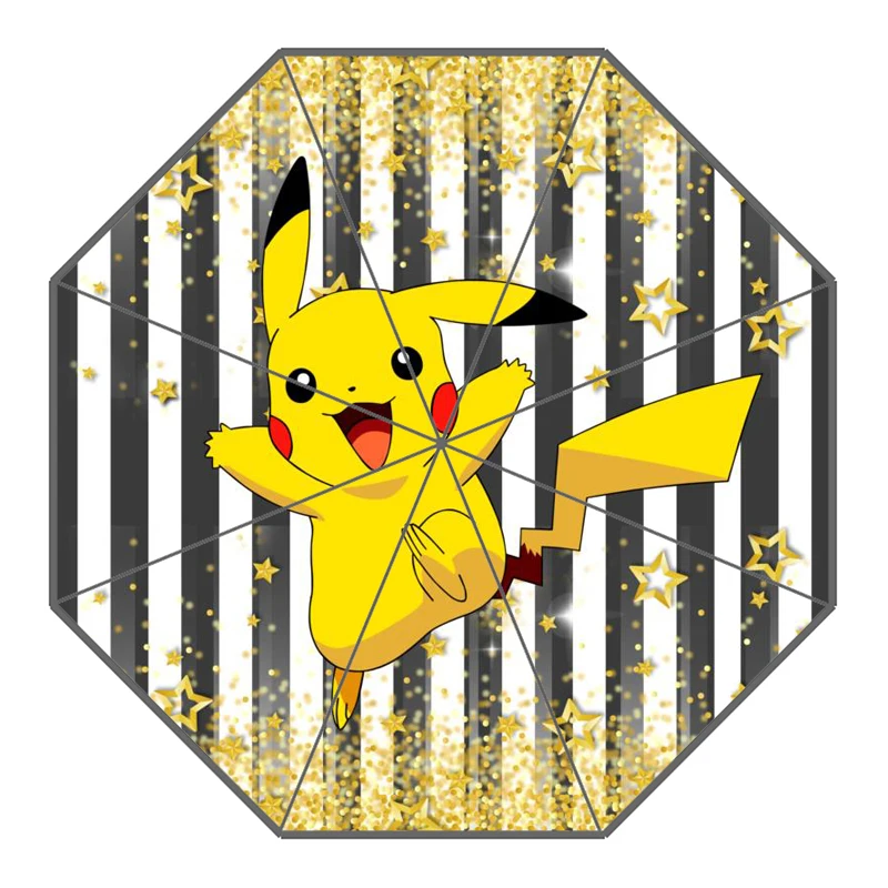 26 P# Pikachu Pokemon Зонт с индивидуальным принтом складной зонт от солнца и дождя для путешествий неавтоматический декоративный зонт высокого качества - Цвет: 26