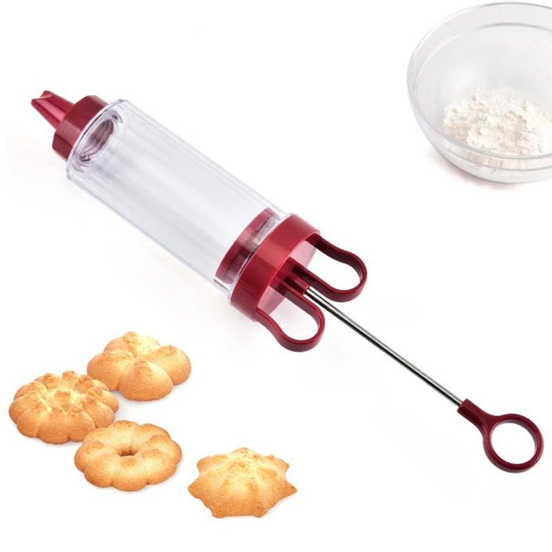 2 вида пистолет для украшения тортов кремов насадки цветочный набор кондитерский