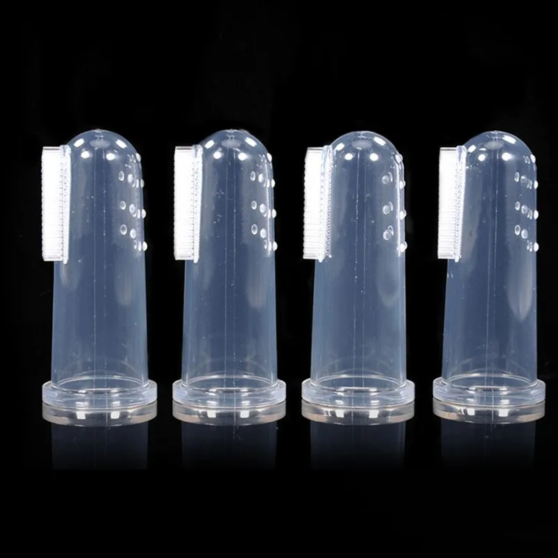 

Dog Dental Care Massage Brush Addition Bad Breath Tartar Teeth Care Soft Pet Finger Toothbrush Dog Cat Cleaning Supplies