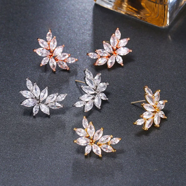 Женские Висячие серьги SLBRIDAL модные повседневные класса ААА с кубическим