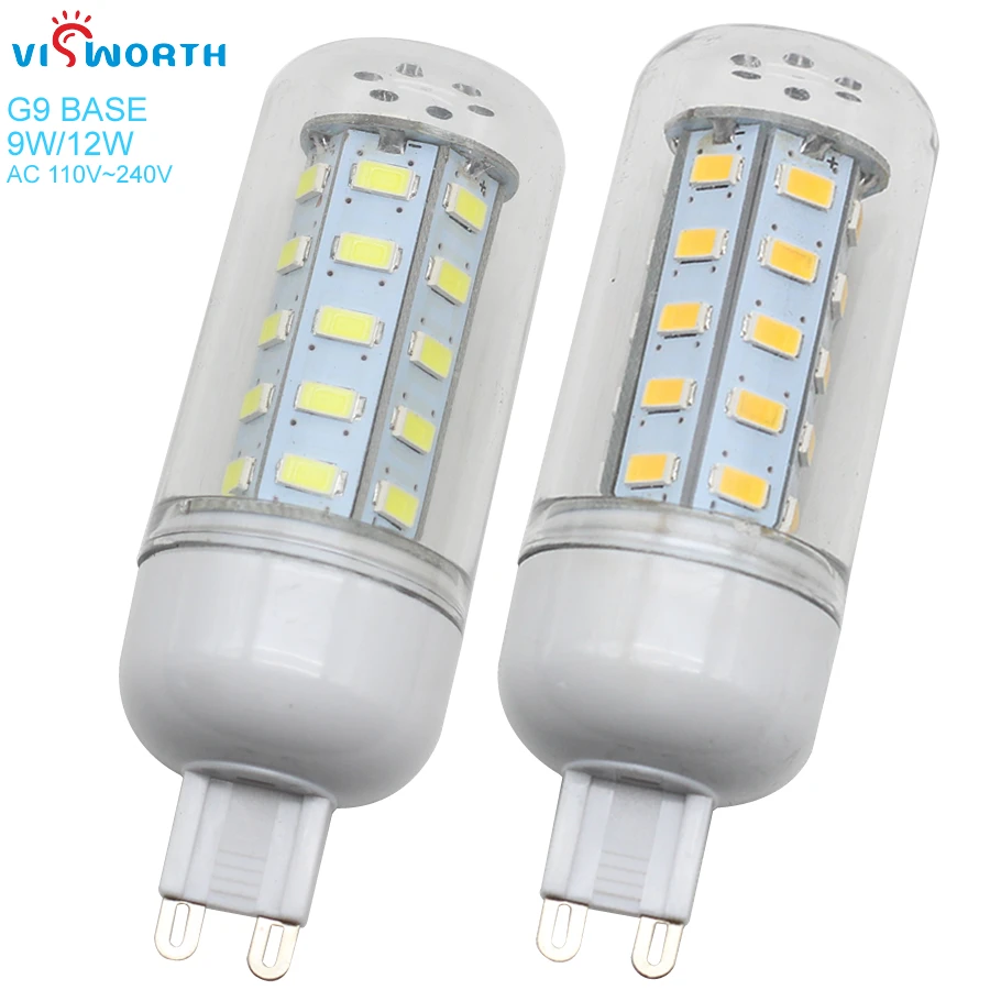 

VisWorth G9 LED лампа 9Вт/12Вт 360° тёплый/холодный свет