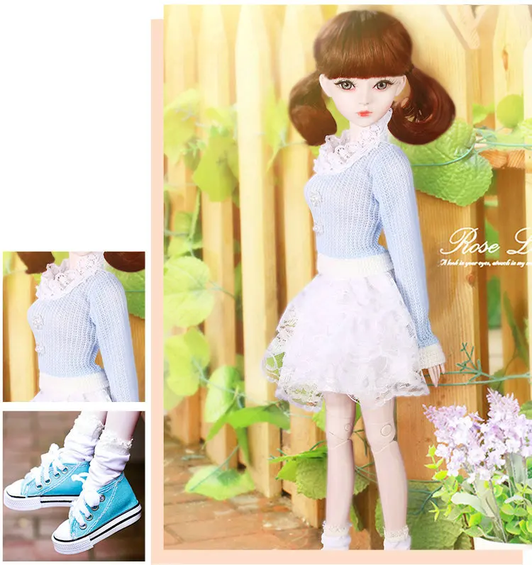 60 см Модная Кукла для молодых девушек ручной работы 1/3 Bjd куклы 23 шарнирные большие девичьи куклы детские игрушки для девочек подарок на день рождения и Рождество