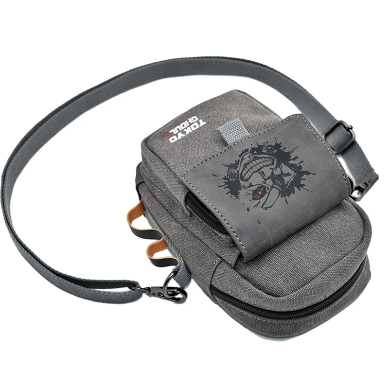 Нагрудная сумка с аниме Токио Гуль холщовая мультяшная спортивная для