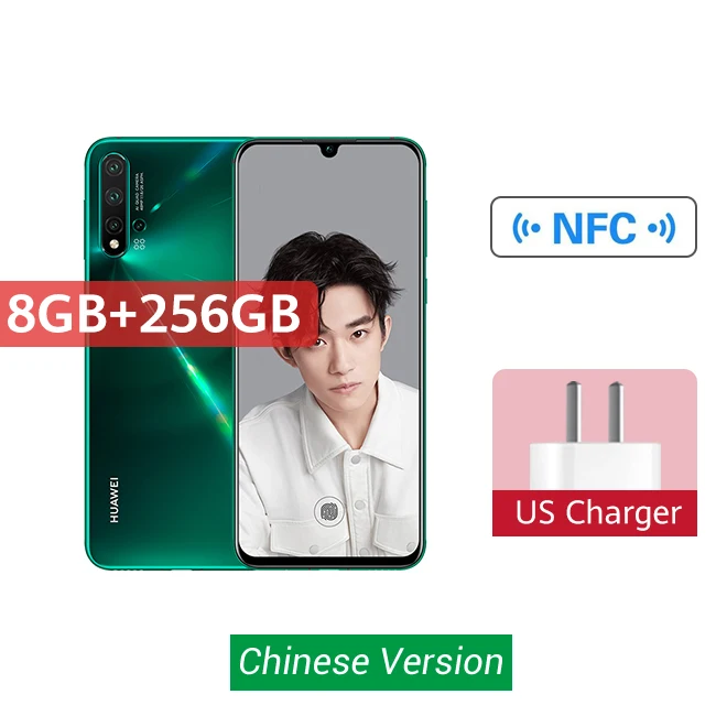 Смартфон huawei Nova 5 Pro, 8 ГБ, 128 ГБ, 256 ГБ, 48MP, AI камера s, 32MP, фронтальная камера 6,26 дюйма, полный экран Kirin 980, Android 9 Скидка 600 руб. /. При заказе от 5500 руб. /Промокод: new - Цвет: 8GB 256 Green