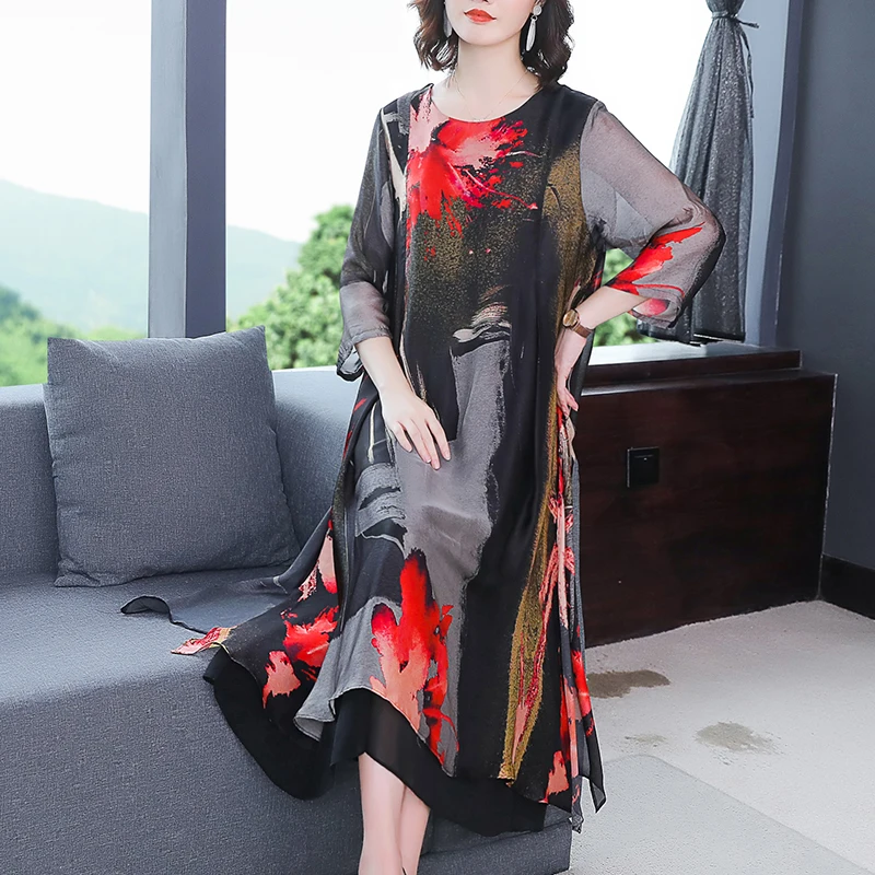 Специальные прямые продажи 2020 летнее Новое повседневное свободное шифоновое