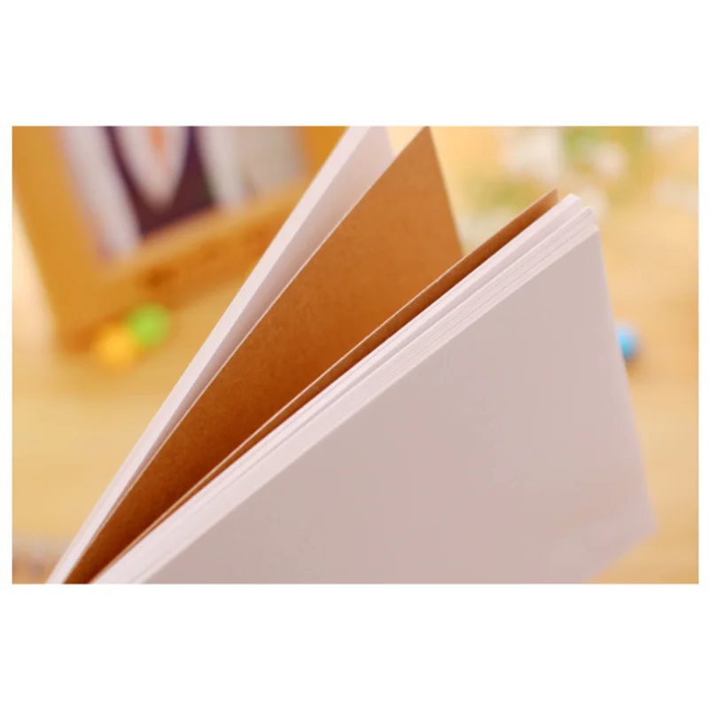 Спиральный альбом для крафт ноутбука цвета хаки рисования A5 и A6 пустые страницы 60