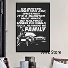 Картина на холсте с надписью Форсаж 9-Пол Уокер навсегда