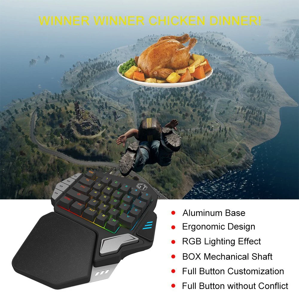 Delux Gamer Gaming T9X механическая клавиатура мышь комбинированная профессиональная Одноручная проводная клавиатура с M618 Plus RGB вертикальная мышь