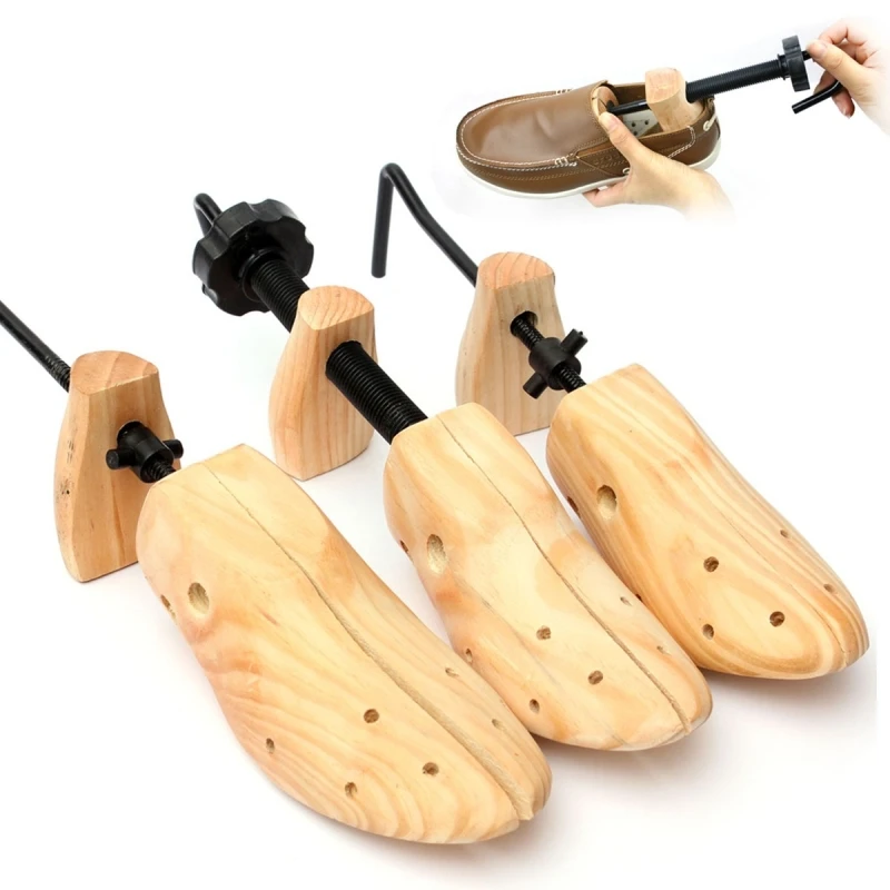 

1 Pcs Men/Women Solid Wood Shoe Rack Adjustable Shoe Stretcher All-purpose Diy Enlarged Shaped Shoe Expander Shoe Display Holder