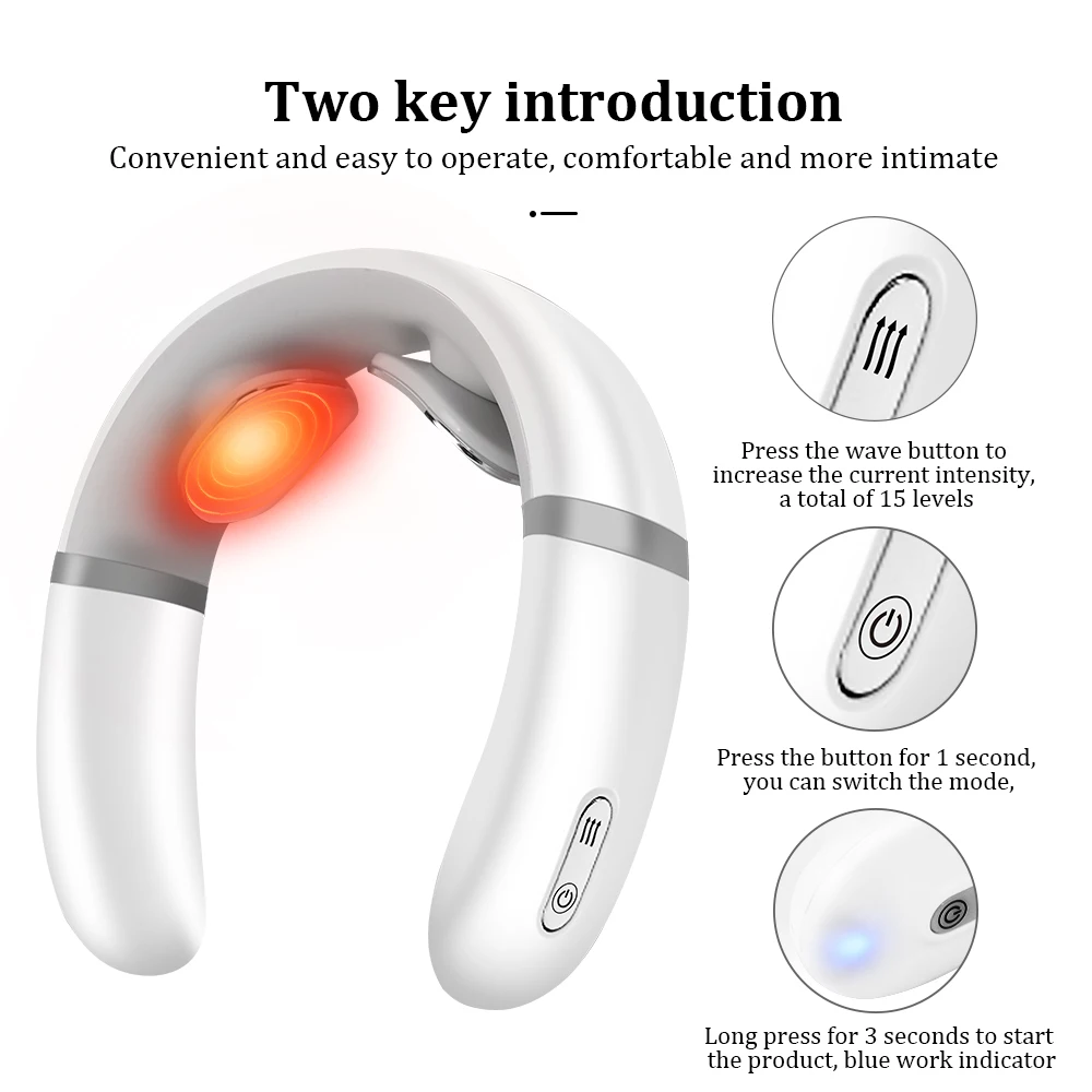 Интеллектуальный массажер для шеи и спины Электрический Импульсный