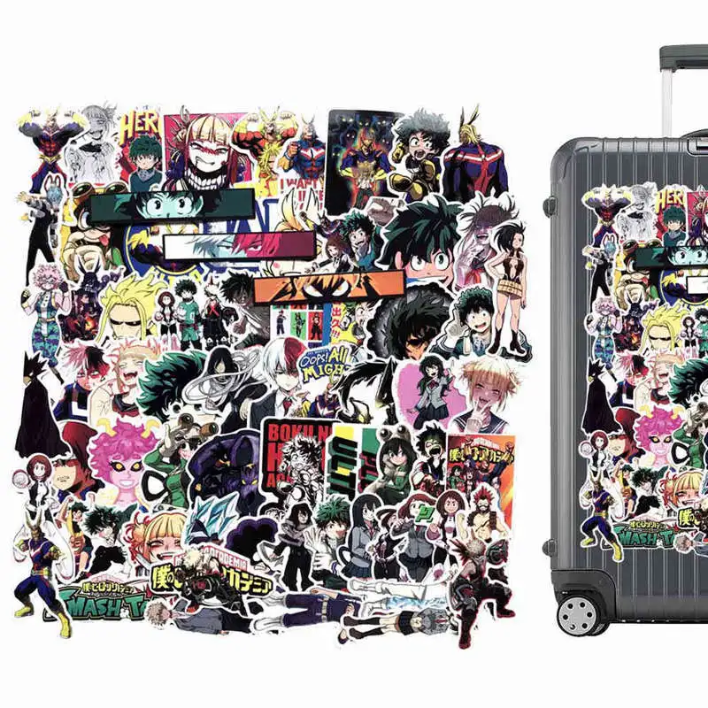 70 шт. мой герой академический чемодан наклейки на ноутбук скейтборд Izuku Midoriya все