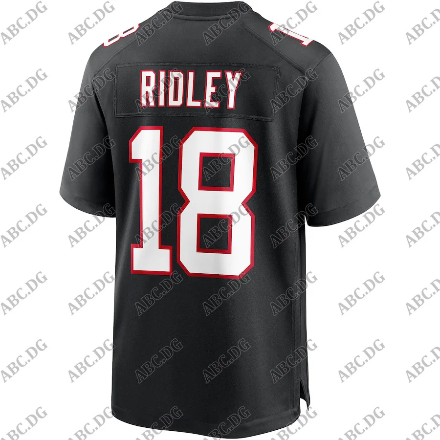 

Men Women Kid Youth Atlanta Calvin Ridley Black Throwback Game Jersey