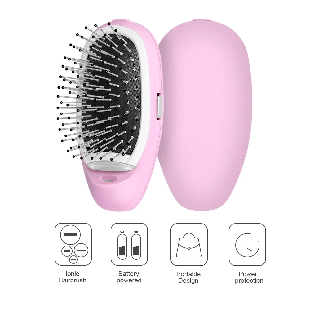 

Ionic Electric Hairbrush Portable Negative Ions Hair Comb Brush Hair Modeling Styling Magic Scalp Massager Hairstyles And Tools