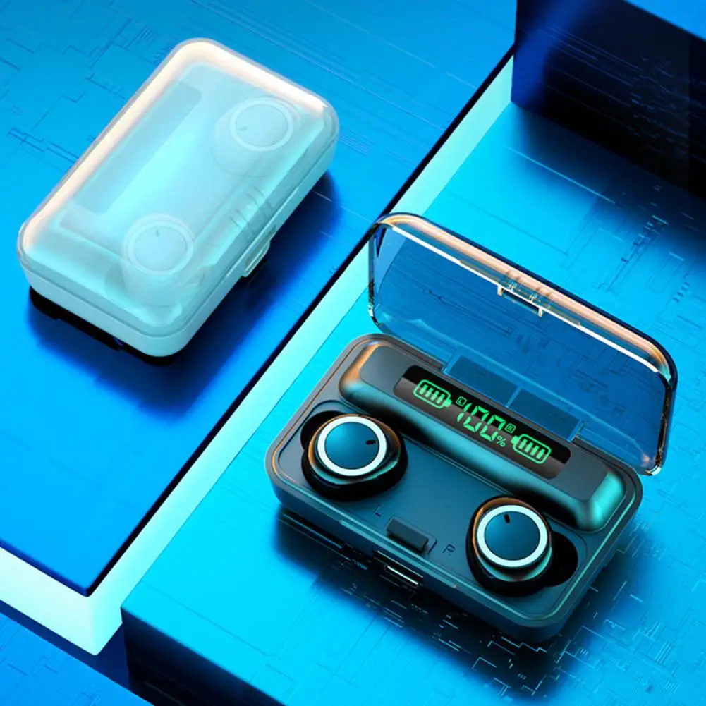 50% Off F9-3 Bluetooth наушники цифровой Дисплей стабильная передача эргономичный