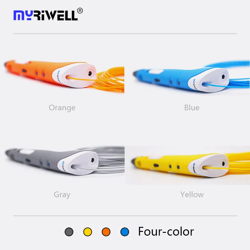 Рождественский подарок Myriwell 3d Ручка с 50 м ABS + 50 м PLA 1,75 мм Филамент 3d печать Ручка детский инструмент для рисования умный детский подарок на д... (art.: 7abd9f0fd) - 7abd9f0fd