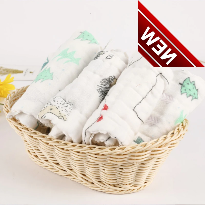 Принт 10 подгузник для многоразового использования вставьте 100% хлопок моющийся