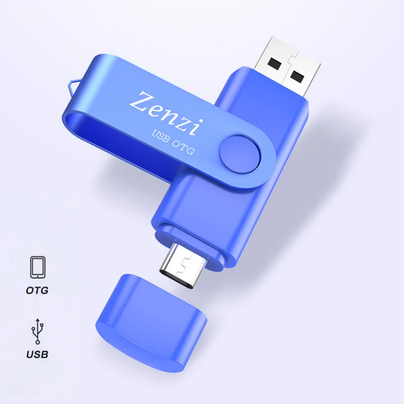 Изготовленный На Заказ Логотип Двойной Применение Android OTG USB флеш накопитель