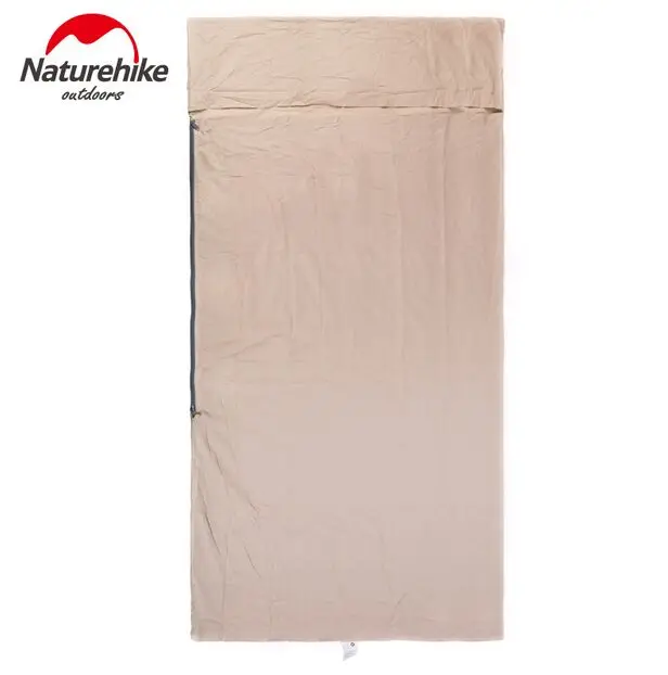 Ультралегкий спальный мешок Naturehike портативный хлопковый с одним двойным