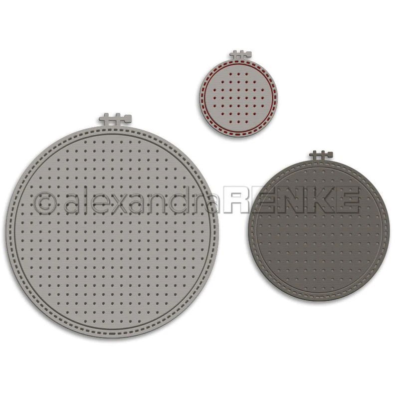 

AliliArts Metal Cutting Dies Embroidery Hoop Set diy Scrapbooking Photo Album Decorative Embossing PaperCard Crafts Die 2020