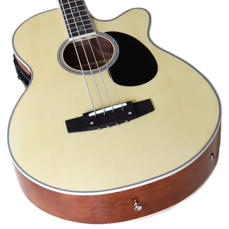 4 строки акустическая электрическая бас гитара 43 дюймов черный и натуральный