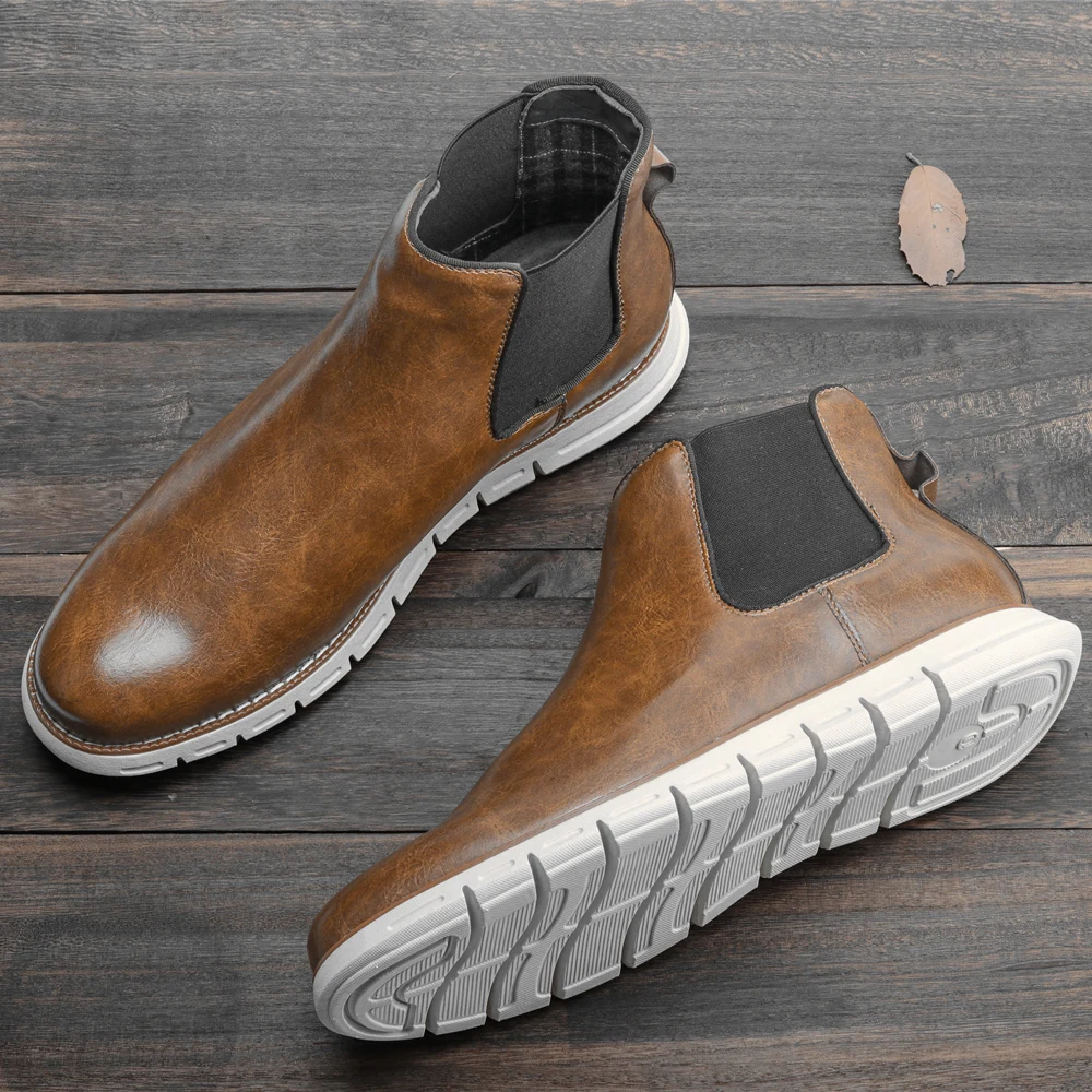 

2021 мужские ботинки челси, легкие брендовые Удобные Модные мужские Ботильоны # BY506C3