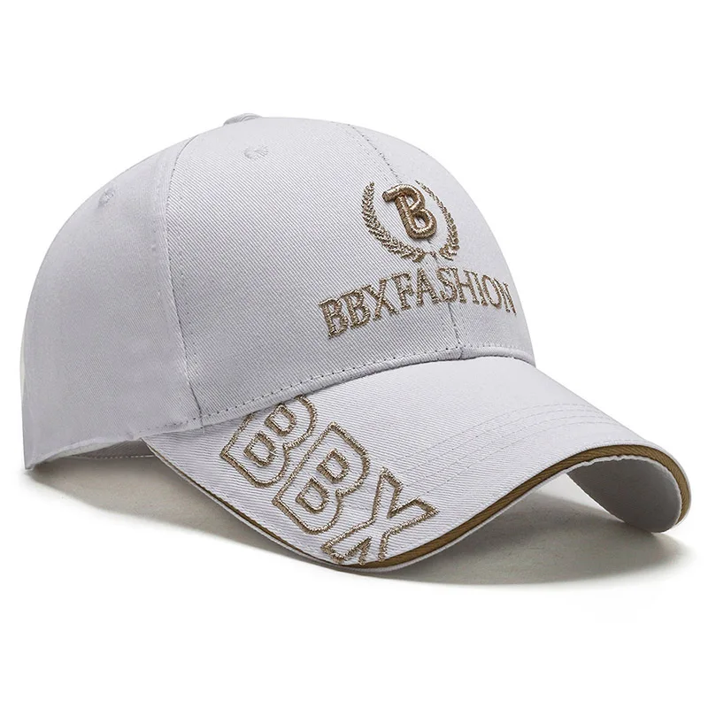 

Cap spring and autumn men's embroidered letter B baseball cap women's sunscreen leisure sports custom cotton cap