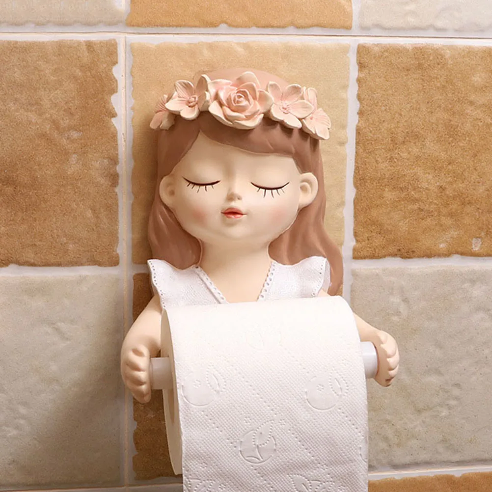 

1Pc toilet paper holder Decorative Tissue Holder Roll Paper Organizer Tissue Storage Stand for Storage Decor Hotel