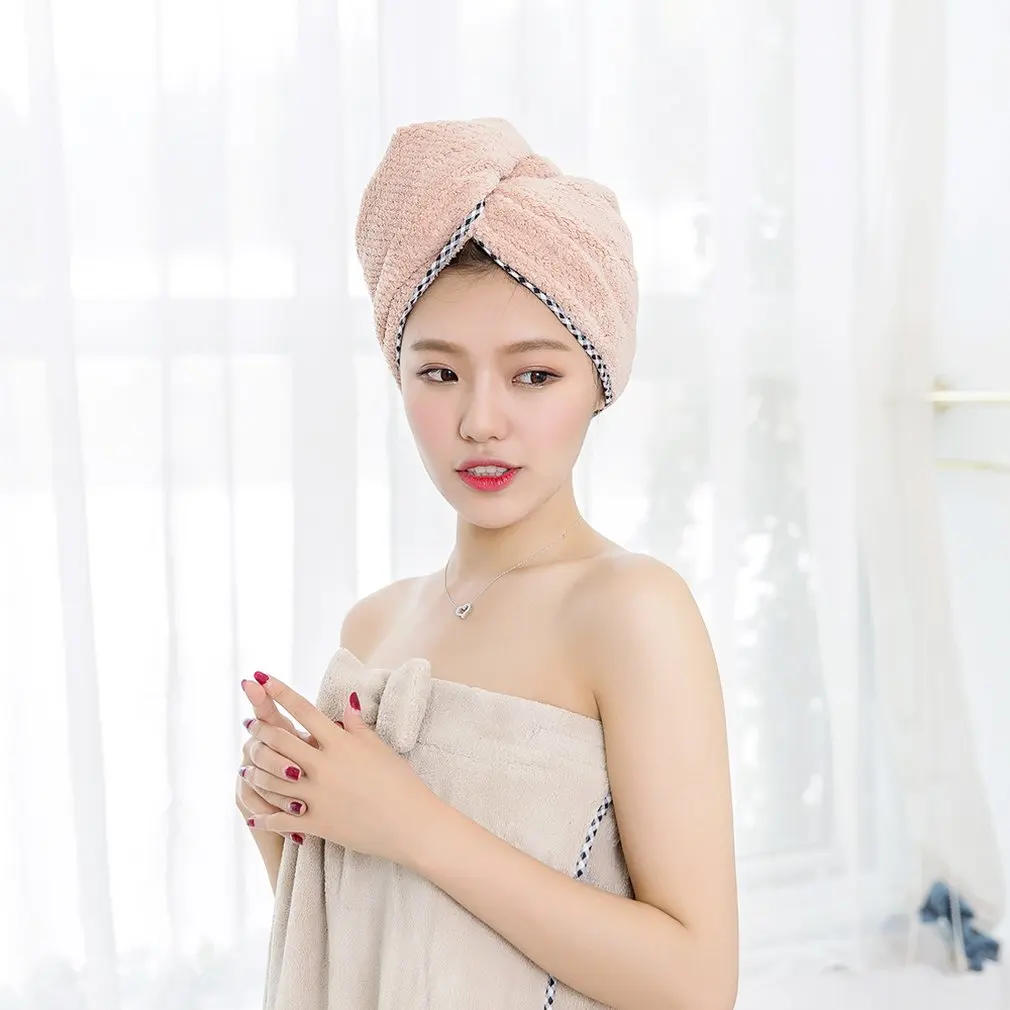 Волшебное полотенце для сушки волос из микрофибры быстросохнущее супер