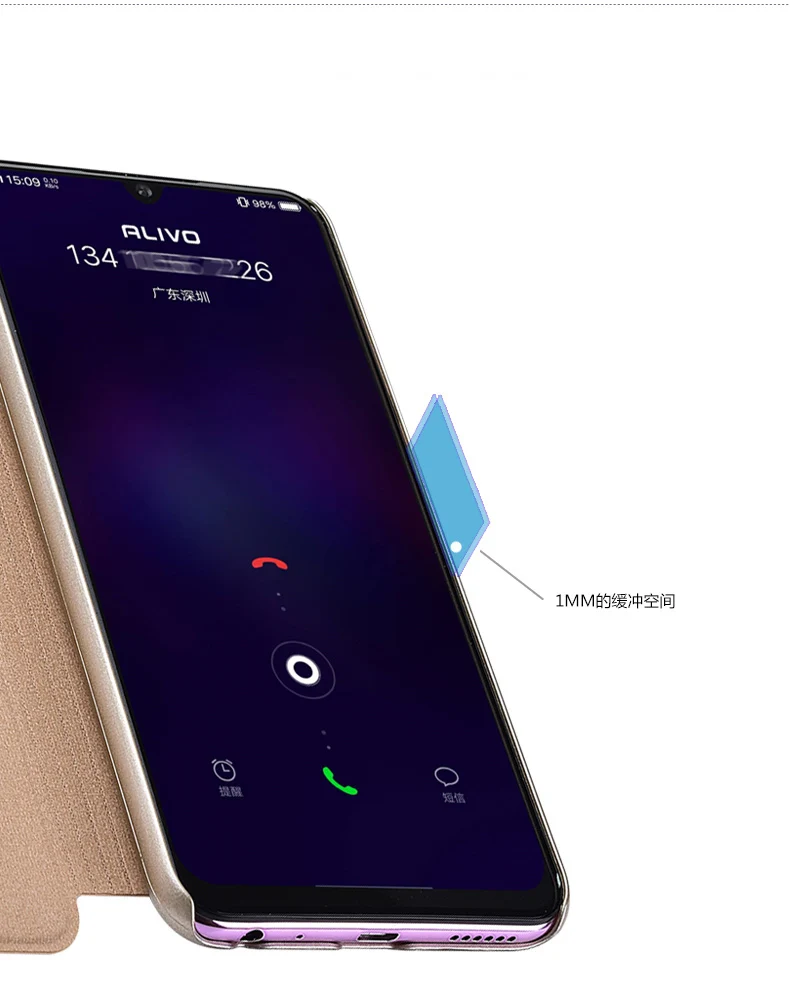 ДЛЯ VIVO Y91C кожаный чехол для просмотра окна Книга Стенд откидная крышка для Vivo Y91C Y91 C Y93 Y91i чехол для телефона Чехлы для VIVO Y91C Y 91C