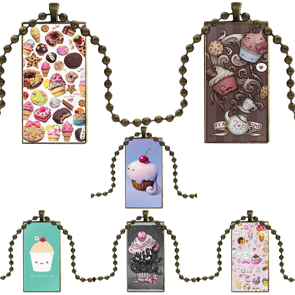 Стекло колье с кабошоном кулон прямоугольник ювелирные изделия-ожерелья para novios