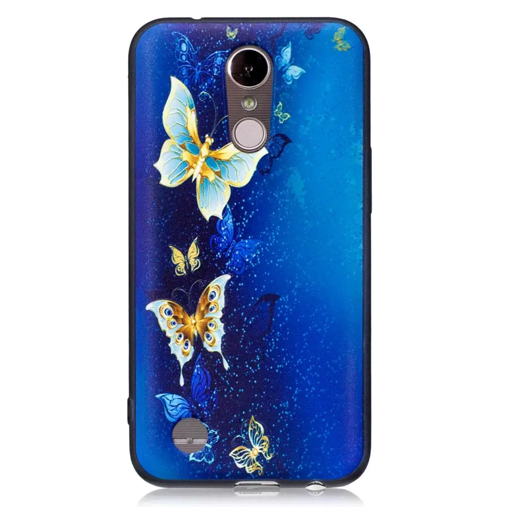 Роскошный чехол с мультяшным животным принтом Fundas для LG k10 2017 Мягкий силиконовый