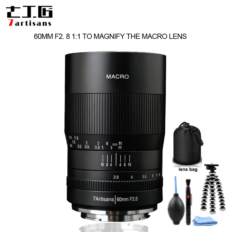 7 ремесленников 60 мм f2. Макрообъектив с увеличением 8 1:1 подходит для Canon EOSM EOSR E Fuji